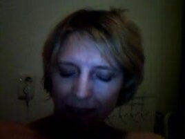 Mature lady playing