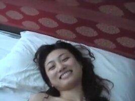 Handsome Chinese Woman screwing a puny cock!