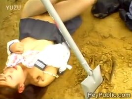 Dormitory carries a sleeping Japanese scholgirl in his trunk