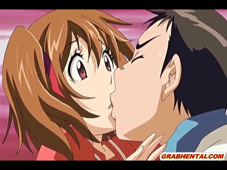 Anime Shemales Kissing - Busty anime coed first time kissing and sex - ZB Porn