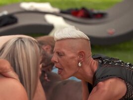 Mature swinger orgy with everyone fucking like crazy