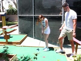 FINALLY Mazy Myers gets to fuck her sexy golf coach