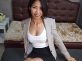 Thai girl with a round booty gets fucked in POV too