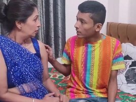 Mature Indian hottie ends up fucked by a young stud