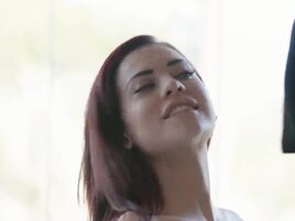 I dig my MILF girlfriend's wet coochie by the fireplace