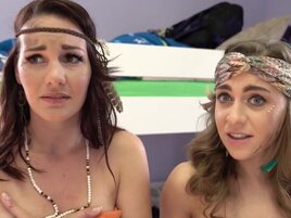 Renting a room from a horny DILF gets these hippies fucked