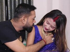 Hairy man making a move on an attractive Indian bitch