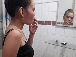 Skinny Asian babe with big nipples gets banged hardcore