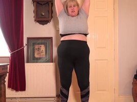 Sensational old lady shows off her curves in hot ways