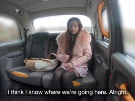 Kinky college girl gets her vag blasted in the backseat