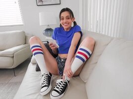 The babe is eager to have crazy sex with her stepbrother