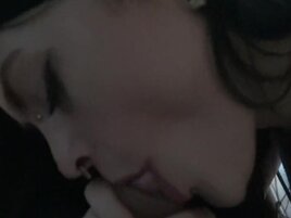 Brunette with cute piercings wants hard penis inside