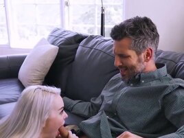 Tight teeny is going to get fucked by her HUNG stepfather