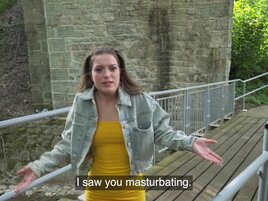 Public pleasure with a cute girl who wants to cum