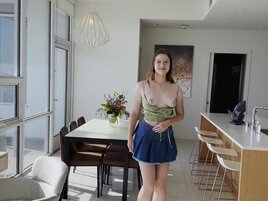 Slutty teen with huge curves gets banged savagely