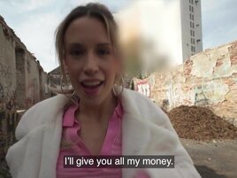 Skinny Czech girl is going to take his cock to the limit