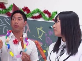 Deranged Japanese lady enjoying their meaty cocks