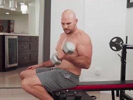 Blondie screaming as he pounds her little tight cunt