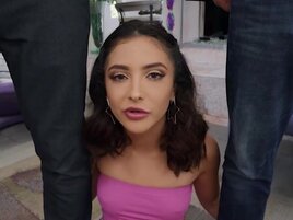 Brunette displays her obsessions with hard, hard dicks