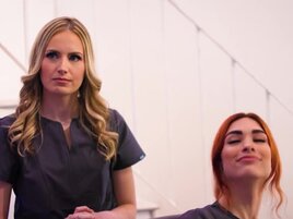 Manipulation and hardcore sex with a blond-haired stunner
