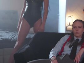 Swedish girl is a fucking looker and gives strap-on so well