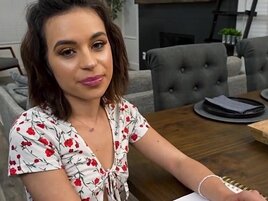 POV brunette bang with a cute girl who needs dick