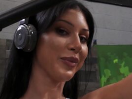 Porn superstars get to screw big dick behind the camera
