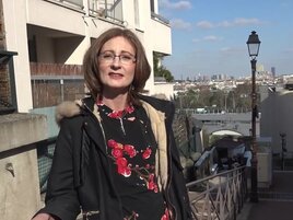 Old skinny bitch gets her elegant French ass fucked