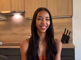 Lia Lin takes the full length of his boner inside