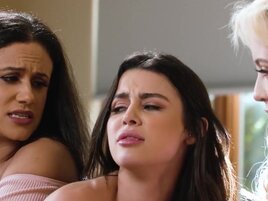 Stepmom is going to settle their little lesbo quarrel