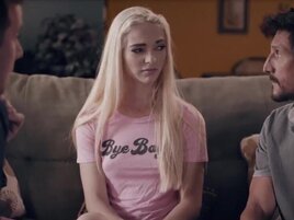Stepdaughter in great shape ends up in a DP fuck session