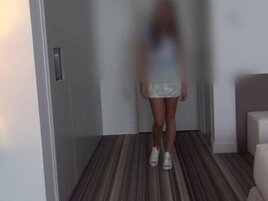 Brunette puts on a slutty lingerie set to get fucked