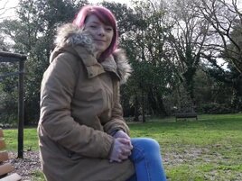 Redheaded cutie is ready to show us what she's got