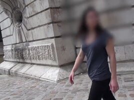 Big boobies brunette displaying her lovely little vag