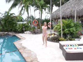 Tiny baby-faced babe fools around and gets fucked too