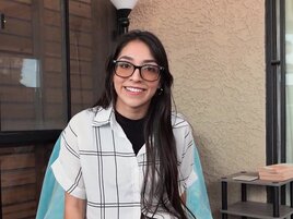 aRealtor babe in cute glasses getting fucked in a POV scene