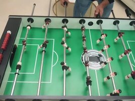 Foosball and fucking with a curvy hottie in POV