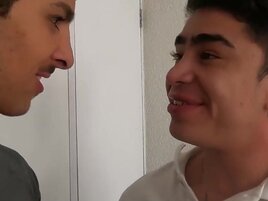Tattooed dude meets up with a teen hunk for some shagging