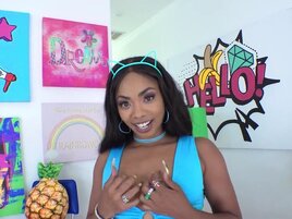 Perfect black ass gets fucked deeper in a POV scene