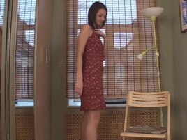 Skinny brunette is going to play with her pussy HARD
