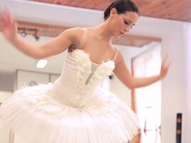 Ballerina girl gets her wet pussy destroyed for real