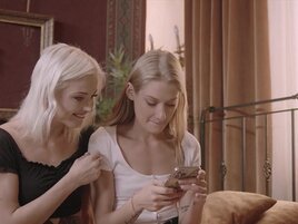 Pretty women end up enjoying wild lesbian fucking