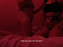 Hot women get messy in a lesbian amateur fuck movie