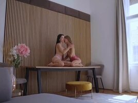 Two seductive girls are going to take his meaty dick