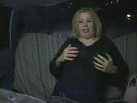 Highly Horny Thick Plump Soiree Woman jizzing in Taxi Cab-P1