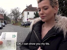 Sucking MILF with seductive tits gets fucked in POV