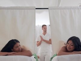 Spa seductress is going to get fucked on all fours