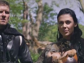 Big boobies brunette diva pounded by a cosplayer