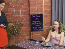 Lesbian women showing each other what lesbian lust looks like