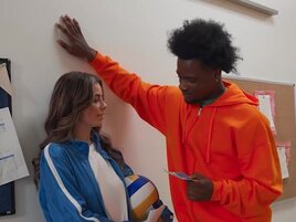 Volleyball babe gets fucked by an oversized black boner